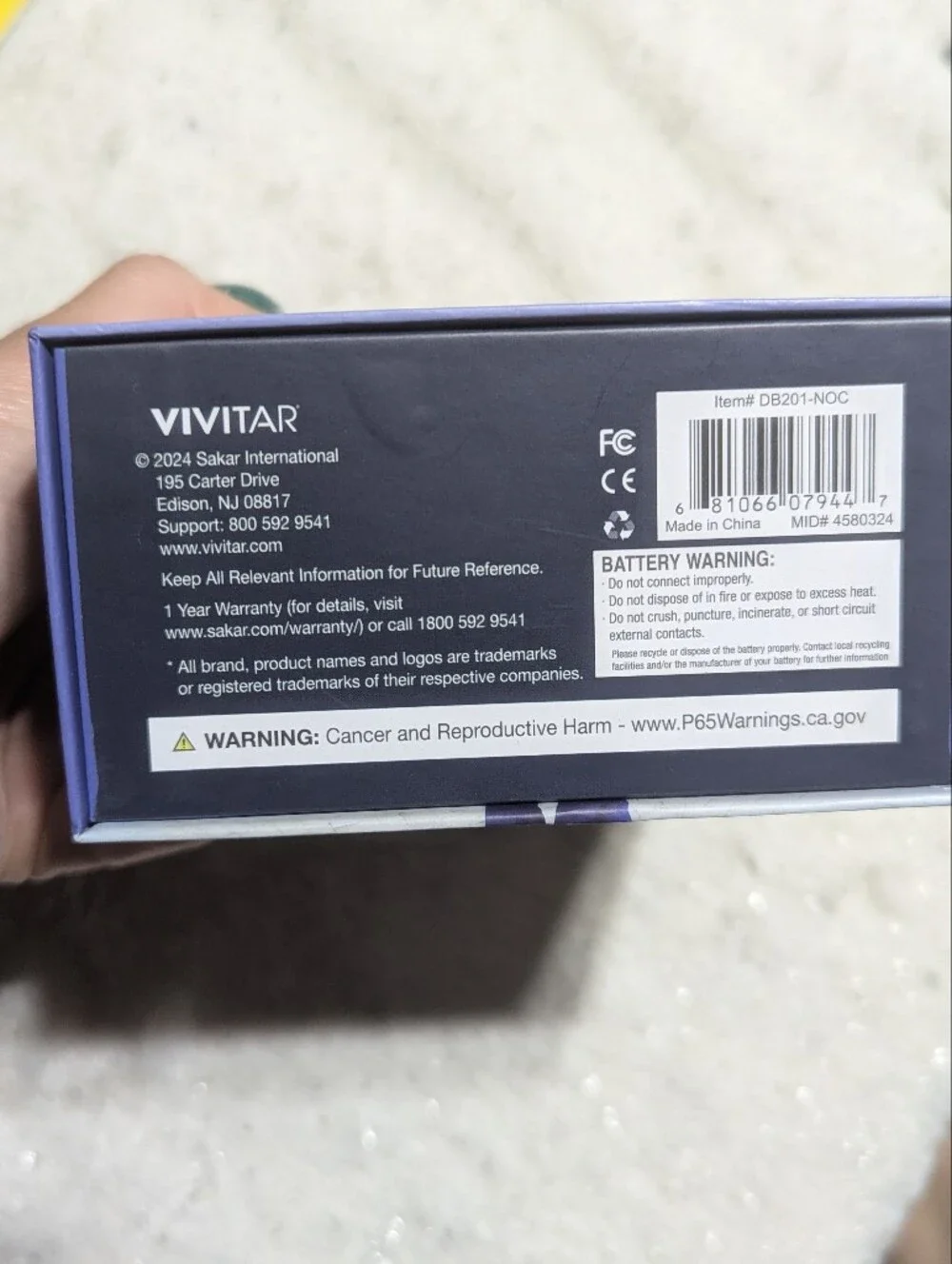 NEW Vivitar Wireless Video Doorbell & Chime WiFi Night Vision Camera